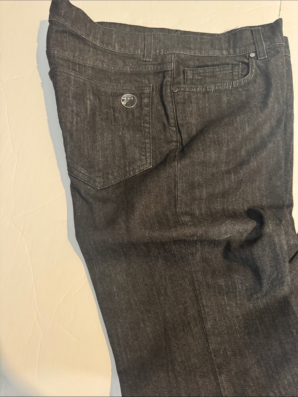 Versace Men's Slim Straight black Denim Jeans